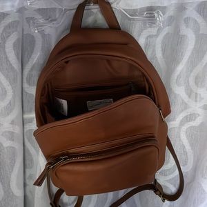 Brown Mini Backpack